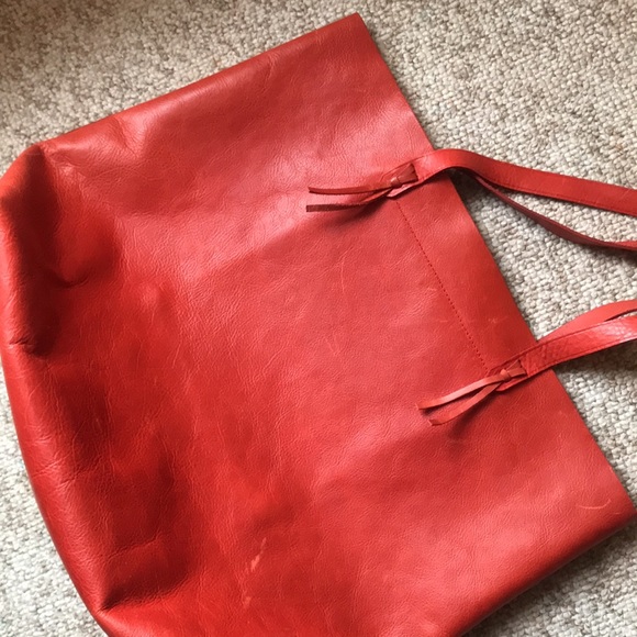 Madewell leather transport tote - Picture 6 of 8